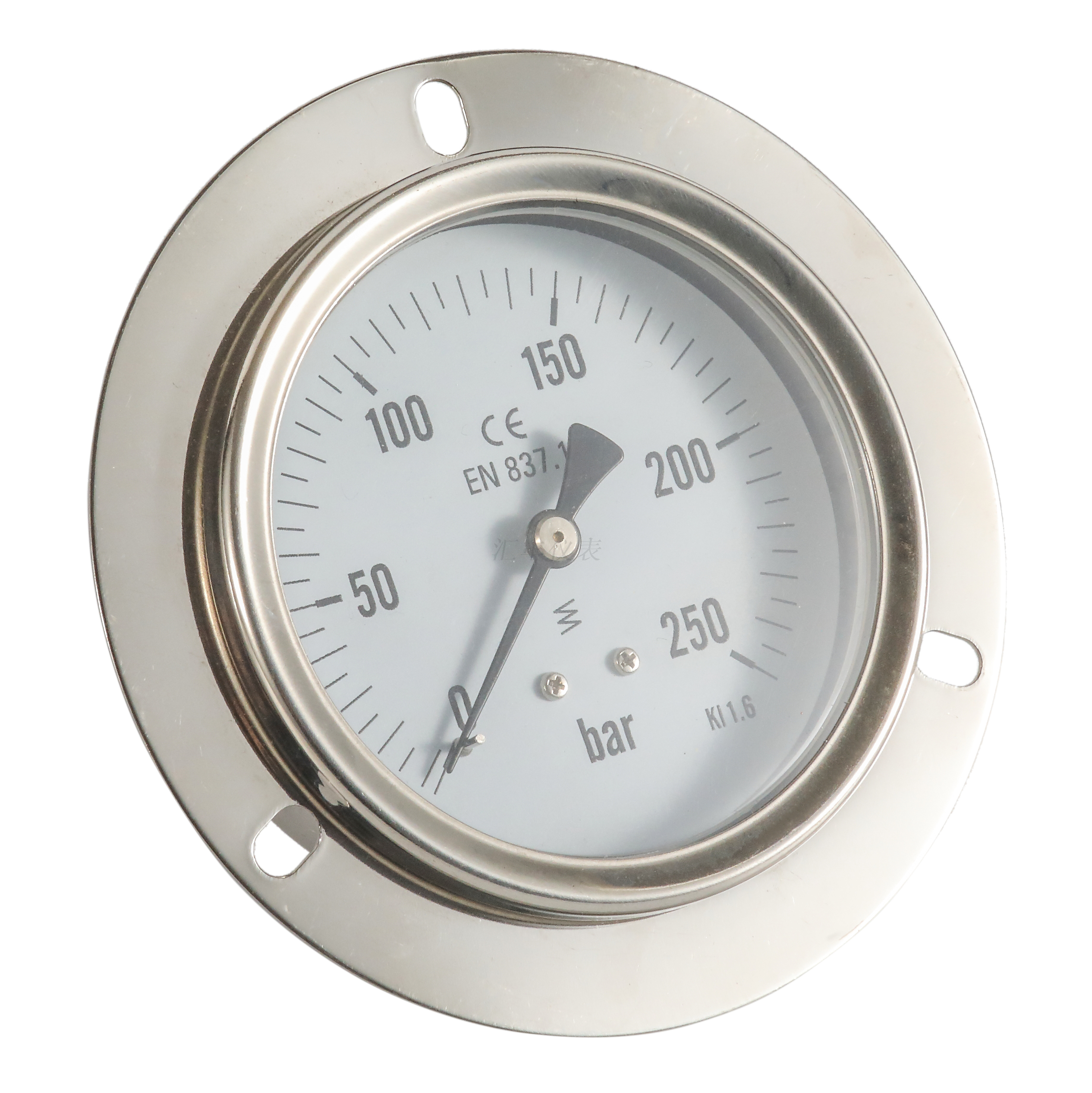YN100安全玻璃不銹鋼壓力表